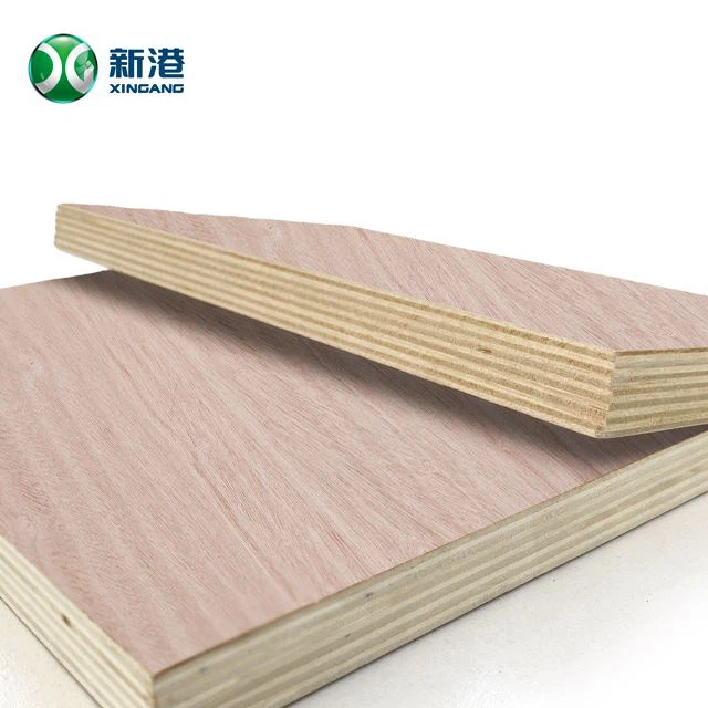 Commercial Plywood Packing Door Skin Decoration Furniture Okoume Well Sanding China Factory