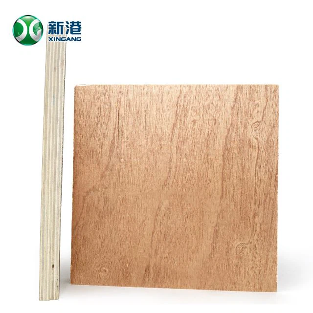 Commercial Plywood Packing Door Skin Decoration Furniture Okoume Well Sanding China Factory