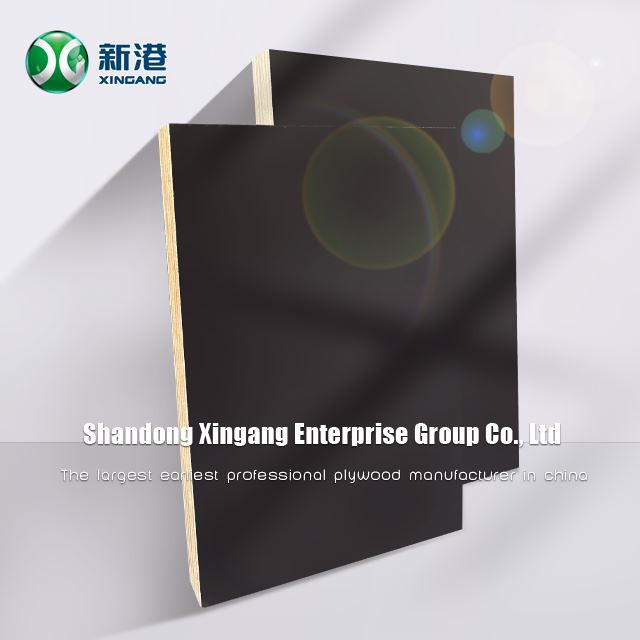 High Quality 18mm Laminated Plywood Black Film Faced Plywood