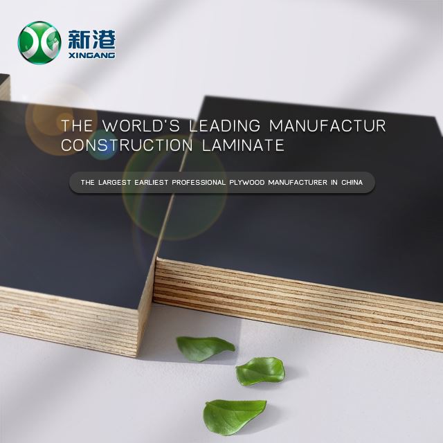 High Quality 18mm Laminated Plywood Black Film Faced Plywood