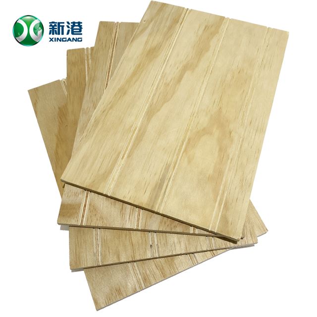 XinGang 1220*2440*9mm/18mm Slotted Pine Plywood For Decoration